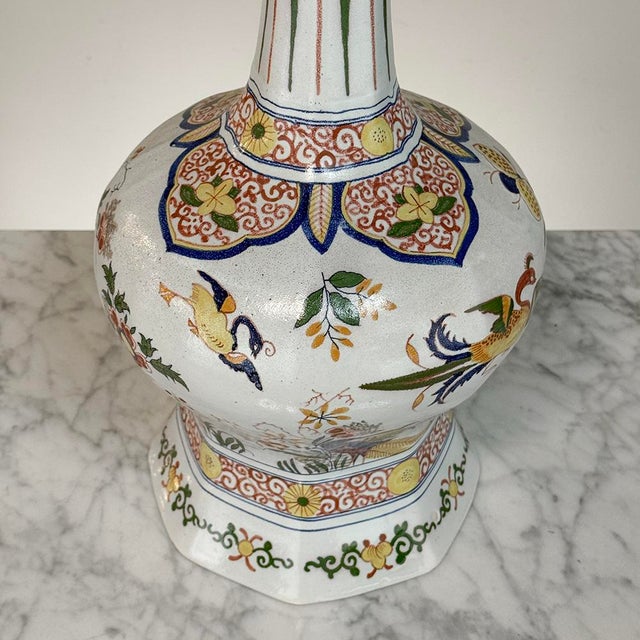 Late 19th Century Pair of Large Boch Frères Keramis Polychrome Faience Vases For Sale - Image 16 of 18