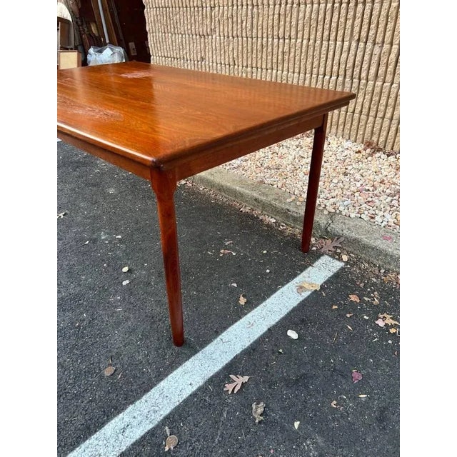 Mid Century Danish Teak Draw Leaf Dining Table. 1960s. For Sale In Washington DC - Image 6 of 12
