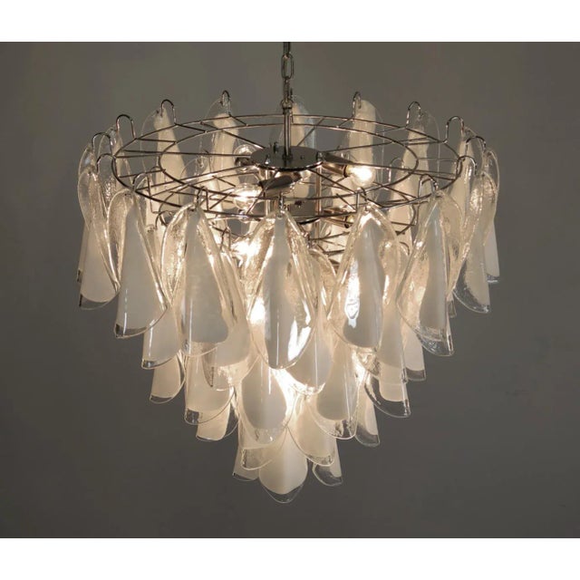 Vintage Italian Murano Chandelier, 1990 For Sale - Image 9 of 13
