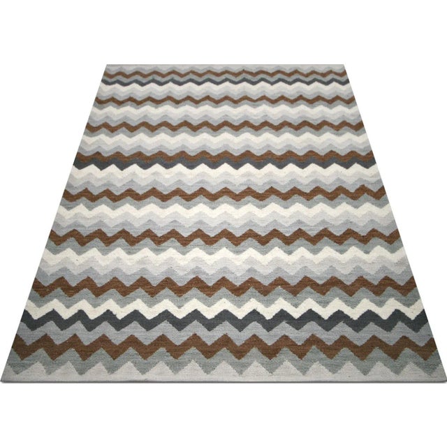 Contemporary Egyptian Kilim Rug For Sale - Image 4 of 5