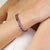 Elegant and timeless, this square cut amethyst tennis bracelet is crafted in solid sterling silver and showcases a...