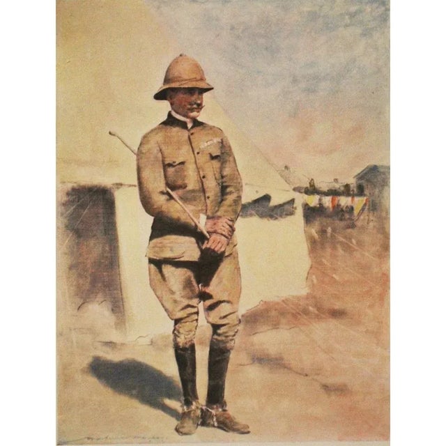 Coffee 1901 Prince Francis of Teck by M. Menpes, Original Period Antique Print For Sale - Image 8 of 8