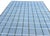 Textile Handmade Cotton Natural Vegetable Dyed Sky Blue, Cream & Sage Green Windowpane Rug - 12'x15' For Sale - Image 7 of 10
