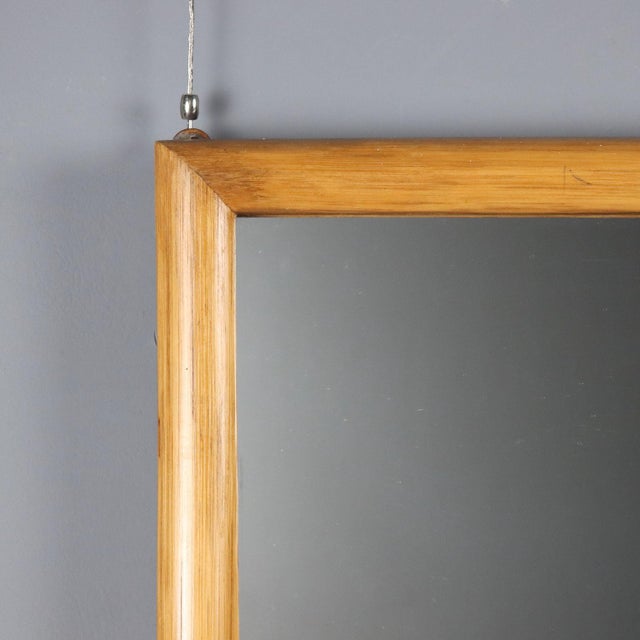 Mirror with Bamboo Frame, 1980s For Sale - Image 4 of 9