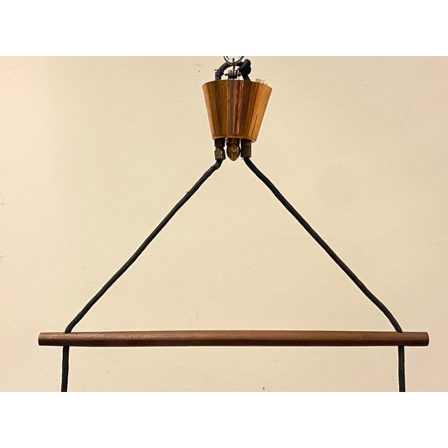 Chandelier in the style of Louis Poulsen, 1960s For Sale - Image 4 of 15