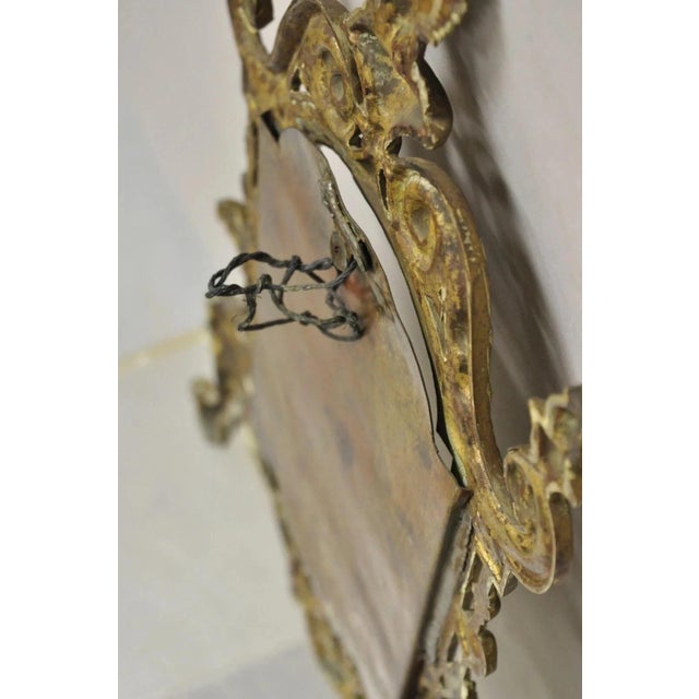 Antique French Regency Style Cast Brass Bronze Figural Eagle Photo Picture Frame For Sale - Image 9 of 10