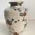 Cloisonné Vase Asian Chinoiserie Style White Cherry Blossom Floral 6" Tall Add this to a bookshelf or your collection.