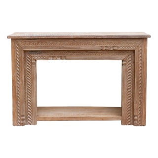 Antique Grandeur Carved Colonial Console Table For Sale