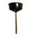 Brass 1960s Mid-Century Modern Italian Pendant Lamp by Stilnovo in Brass, Teak, and Opaline Glass For Sale - Image 8 of 8