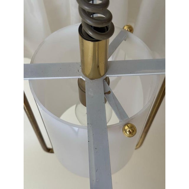 Austrian Brass Pendant attributed to Kalmar, Loos Manner, 1980s For Sale - Image 11 of 18