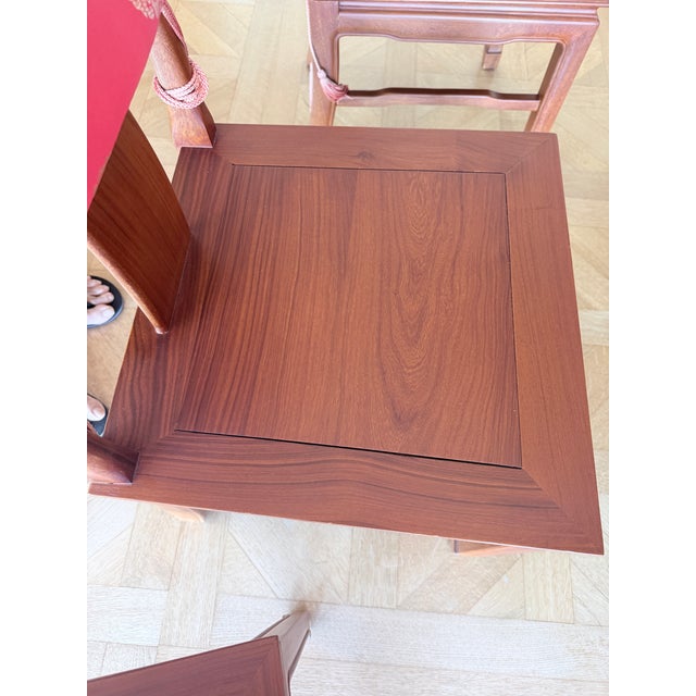 Exquisite Vintage Asian Hardwood Dining Set For Sale - Image 11 of 13