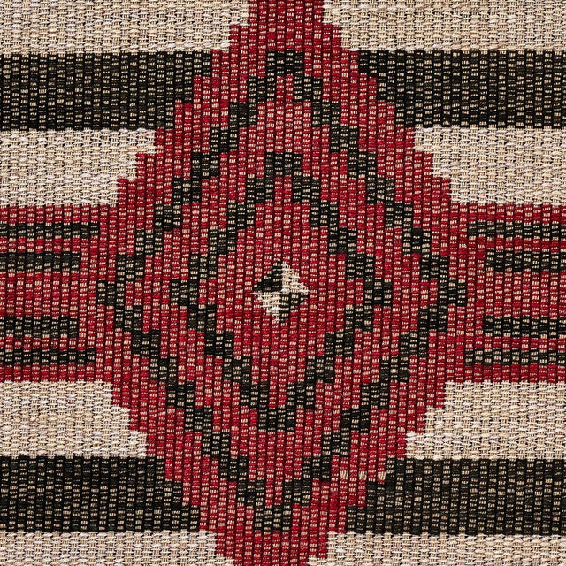 Contemporary Sample - Schumacher Manta Performance Fabric in Red & Black For Sale - Image 3 of 5