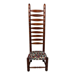 High Back Ladder Chair, 1970s For Sale