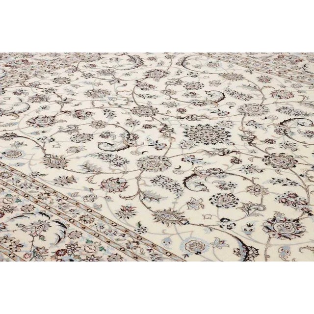 Textile Nain Rug in Floral Pattern For Sale - Image 7 of 11