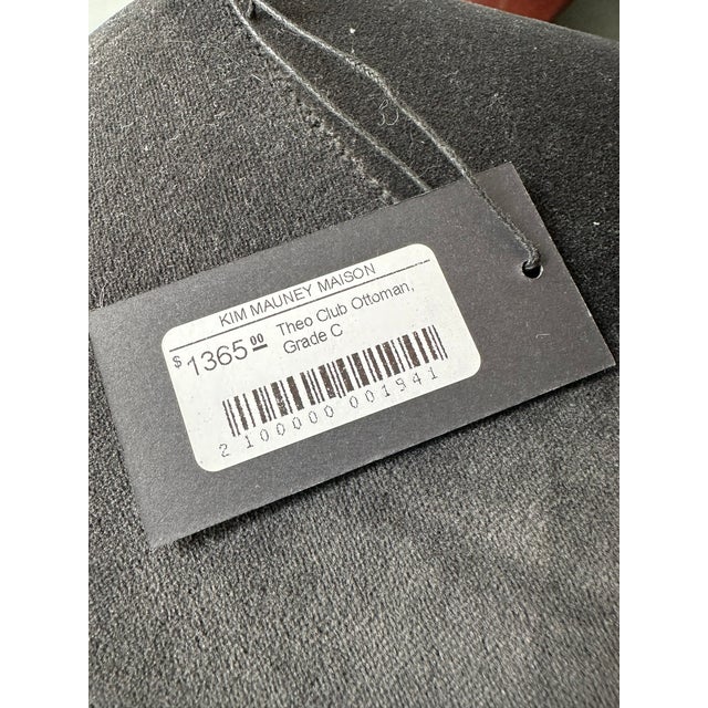 2020s Verellen Theo Club Otttoman - Grey X2 For Sale - Image 5 of 5