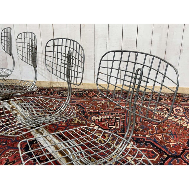 Trellis Series Four-Seater Bench by Michel Cadestin for Beaubourg, 1970s For Sale - Image 12 of 18