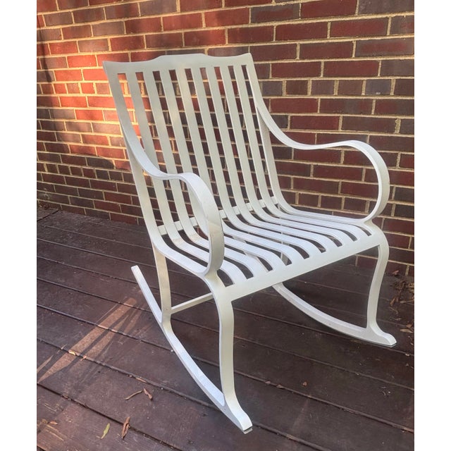 White McKinnon and Harris "McNeil" Rocking Chair For Sale - Image 8 of 10