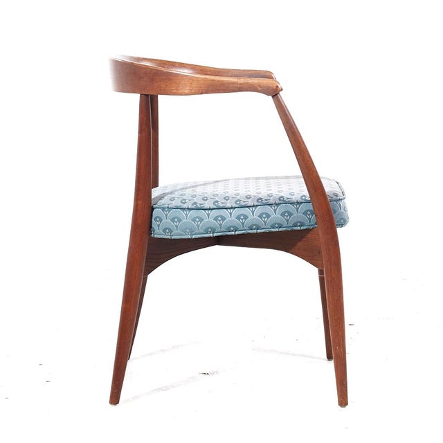 Wood Lawrence Peabody Mid Century Armchairs - Pair For Sale - Image 7 of 10