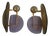 Art Deco Style Murano Glass and Brass Wall Sconce, 2000 For Sale