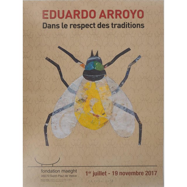 Dans Le Respect Des Traditions Poster after Eduardo Arroyo For Sale - Image 9 of 9