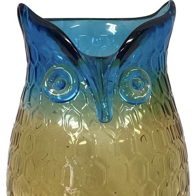 Vintage Murano Glass Sculpted Owl Vase Chairish