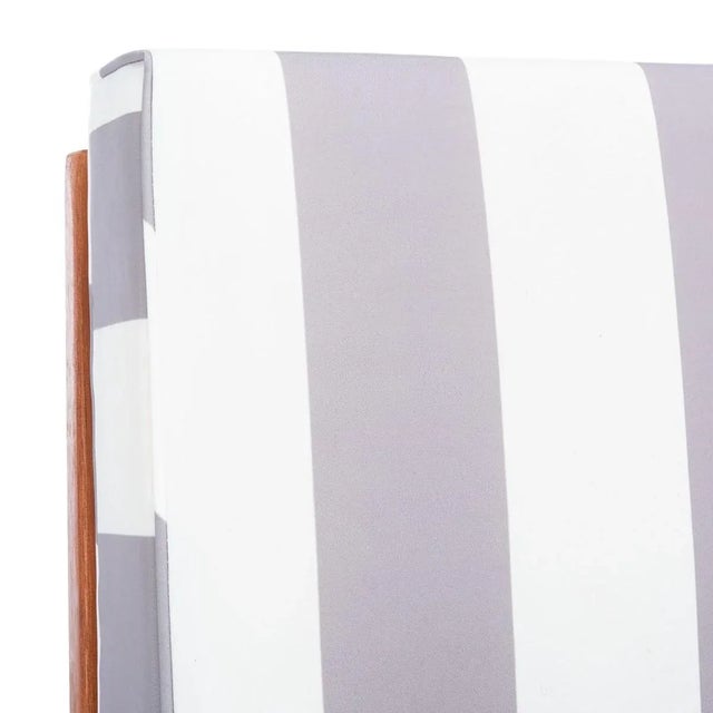 2020s Solano Sunlounger - Natural/Gray Stripe For Sale - Image 5 of 9