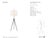 Ian K. Fowler by Visual Comfort Signature Triad Hand-Forged Floor Lamp in Aged Iron with Linen Shade Designer: Ian K....