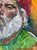 Textile Portrait of a Man, Contemporary Expressionist Oil Paintings, by Van Ness For Sale - Image 7 of 11
