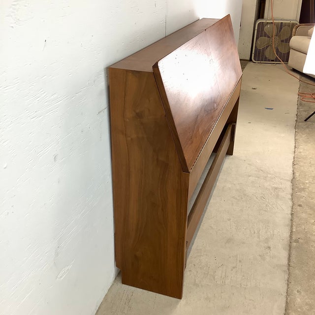 Mid 20th Century Mid-Century Full Size Storage Headboard- Drexel Declaration For Sale - Image 5 of 12
