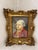 Set of 2 oil on copper portraits, with visible Milot signature. From private collection, sole owner. Beautiful gilt wooden...