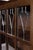 Mission Leaded Glass Bookcase With Lock & Key - Micheal Cherry For Sale - Image 4 of 18