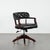 Chesterfield Office Chair in Cowhide Leather on Wheels For Sale - Image 18 of 18