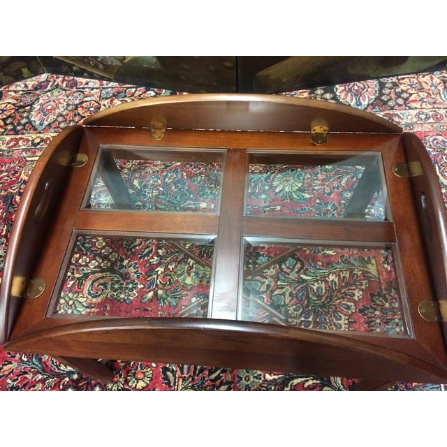 Traditional Vintage Coffee Table, Butler's Style Coffee Table For Sale - Image 3 of 5