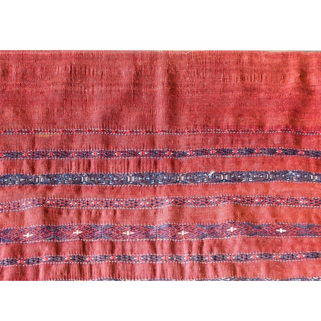 1940s Early 20th Century Persian Turkman Rug For Sale - Image 5 of 12