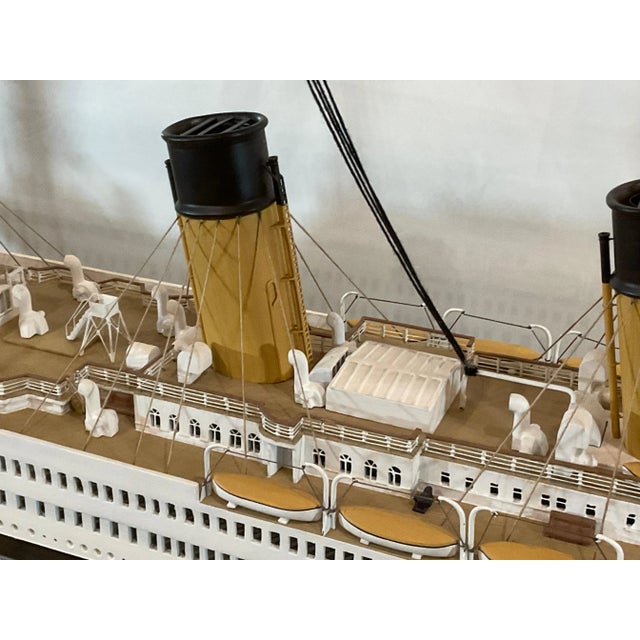 1950s Six Foot Model of the Titanic For Sale - Image 5 of 12