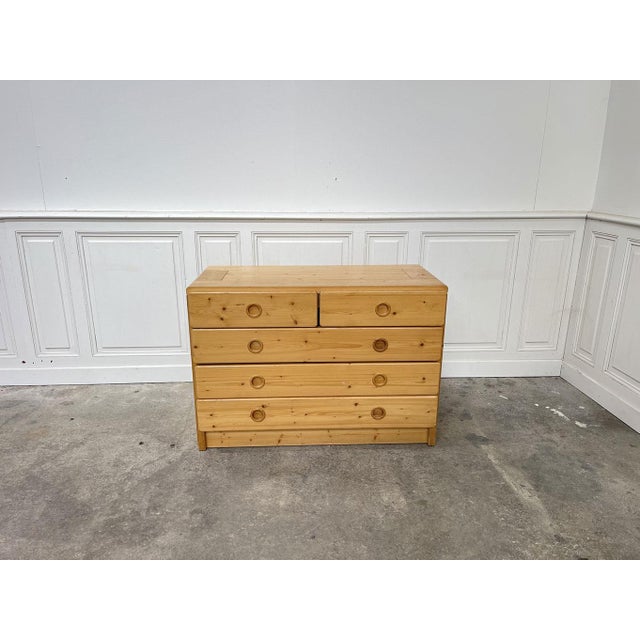 Wood Les Arcs Chest of Drawers in Pine by Charlotte Perriand, 1960s For Sale - Image 7 of 7