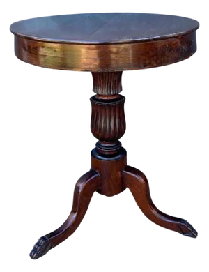 English Regency Style Round Side Table, Mid 20th Century