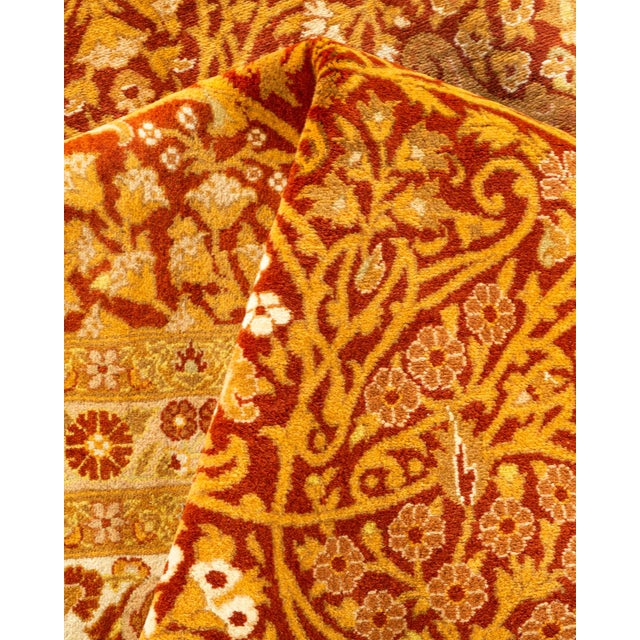 Textile Mogul, One-of-a-Kind Hand-Knotted Area Rug - Orange, 8' 3" x 10' 4" For Sale - Image 7 of 8