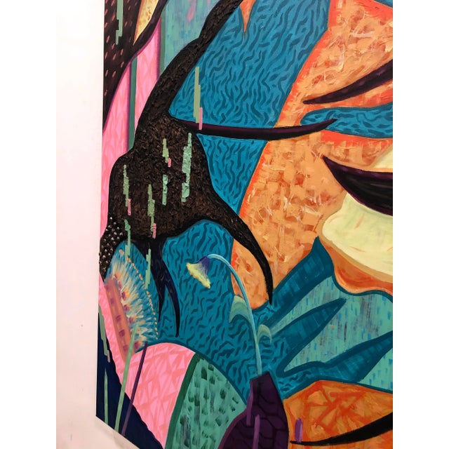 Gemstone "Everybody Wants to Rule the World" Contemporary Original Abstract Acrylic Painting by Albert Leon Sultan For Sale - Image 7 of 13