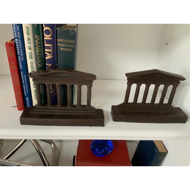 Greek Parthenon Temple Columns Bookends in Cast Brass A Pair Chairish