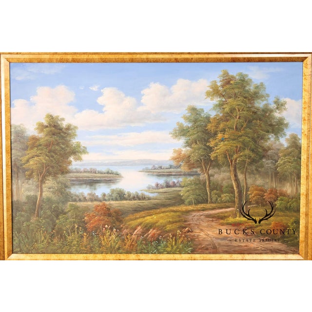 W. Hampton Landscape Painting, Lakeshore For Sale - Image 18 of 18
