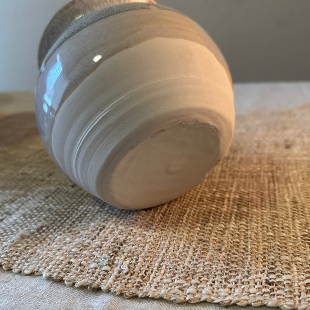 Vintage Mid Century Modern Pottery With Unique Glaze For Sale - Image 4 of 6