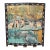 Signed Ten Horses Vintage Chinese Four Panel Screen Gold & Turquoise Shi Jun Tu For Sale