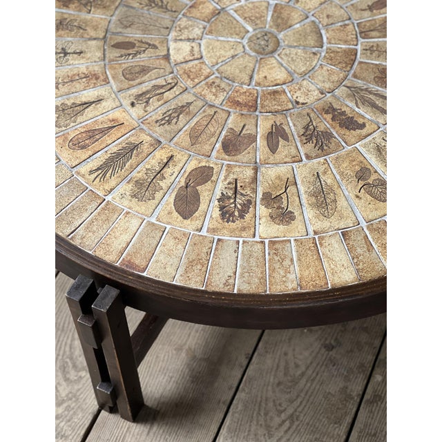 Roger Capron Round Coffee Table by R. Capron, 1960s For Sale - Image 4 of 17