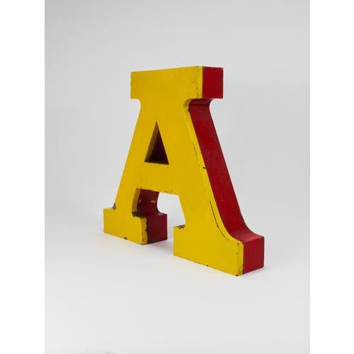 Large Circus Advertising Letter A, 1960s For Sale - Image 6 of 18