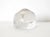 Contemporary Clear Hand-Blown Glass Paperweight With Bubbles For Sale - Image 3 of 11