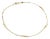 Infinity Design 21k Gold Chain Anklet 10" Long For Sale
