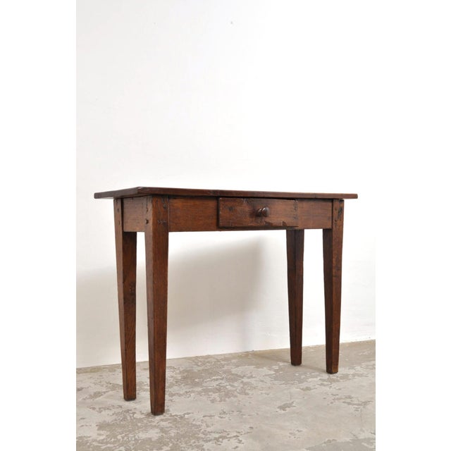 Antique Side Table in Oak, 1870s For Sale - Image 5 of 11
