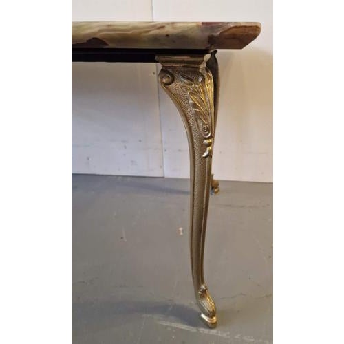 Coffee Table with Onyx Top For Sale - Image 6 of 7