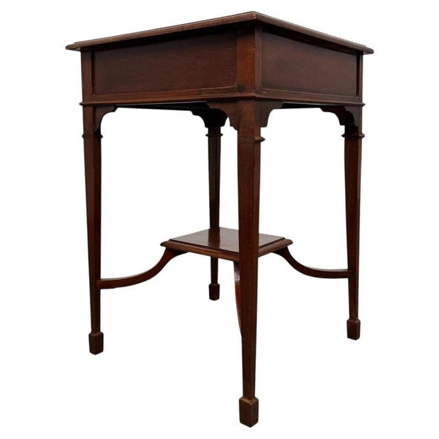 Wood Antique Mahogany Occasional Table, 1890s For Sale - Image 7 of 12